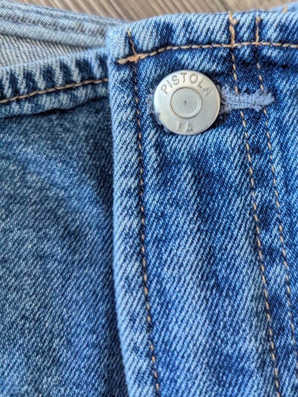 Pistola Blair High Rise Seamed Barrel Jeans Soho 32 Versatile Cotton Denim - Picture 4 of 14